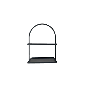 SERVITEUR 2 ETAGES 36/25CM - NOIR