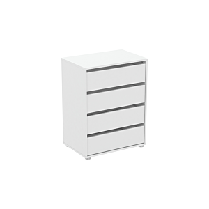 Commode BLOKTY 4 Tiroirs - Blanc