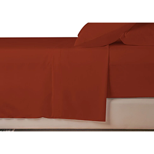 DRAP PLAT COTONELLE - TERRACOTTA