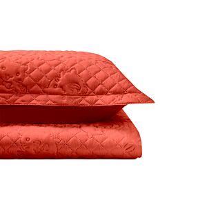 Couvre Lit Enfant Uni Fille - Corail Textile