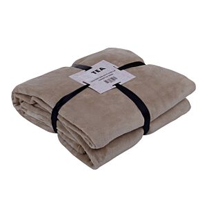 Couverture En Flanelle - Doré Textile
