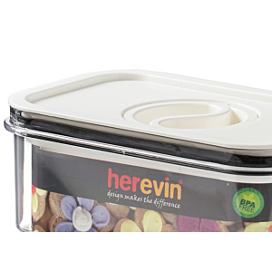 Boîte de rangement 600ml Avec Couvercle Sous vide - Blanc