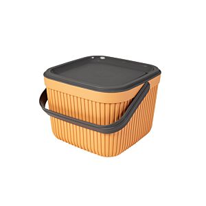 Panier 7L avec poignée et couvercle - Orange Accessoires-rangements