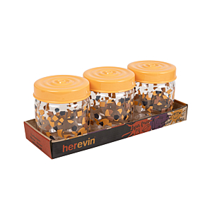 Bocal décoré 425 ml - Multicouleur