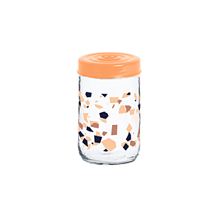 Set de 3 bocaux décorés 660 ml - Multicouleur
