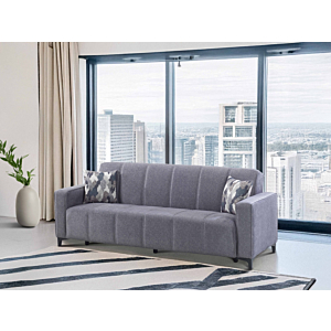 Canapé lit NORTH Avec Fonction Rangement - Gris