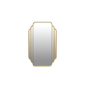 MIROIR DECORATIF EVENTAIL EN FER 80x120 cm - DORÉ Décorations