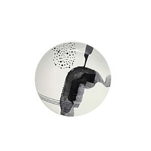 Service de 18 pièces - Noir / Blanc