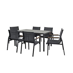 SET SALLE à MANGER Extérieur OASIS - Gris Foncé