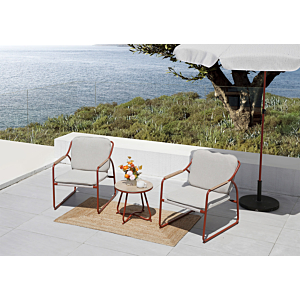 SET BALCON GLOW 2 FAUTEUILS + TABLE BASSE