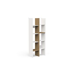 Étagère déco ACCESS 8 niveaux – Blanc/Chêne