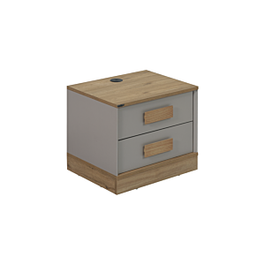 Table De Chevet HUGA - Beige / chêne Chevet enfant