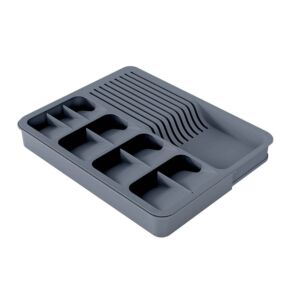Rangement DE COUVERTS EXTENSIBLE - Gris Accessoires-rangements