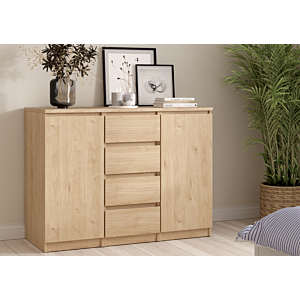 Commode NAIA 2 Portes Et 4 Tiroirs