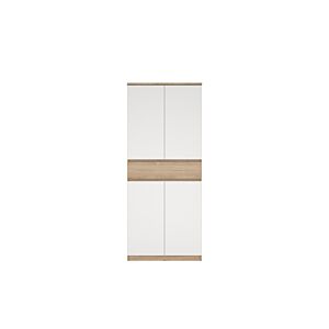 MEUBLE À CHAUSSURES NAIA - Blanc / Chêne
