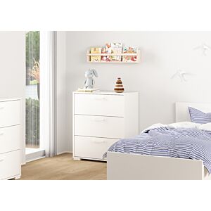 COMMODE SOFIA 3 Tiroirs - Blanc
