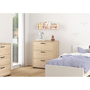COMMODE SOFIA 3 Tiroirs - Chêne