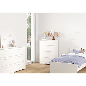 COMMODE SOFIA 5 Tiroirs - Blanc