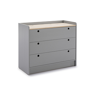 Commode KIARA 3 tiroirs - Gris