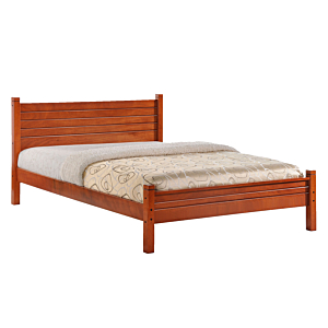 Lit LALA 160x200cm Avec Sommier Et Bois Massif - Oak