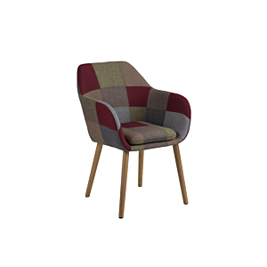 Fauteuil EMILIA 83x57x59cm - Patchwork