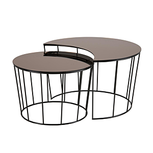 Table basse SUNMOON Verre Bronze