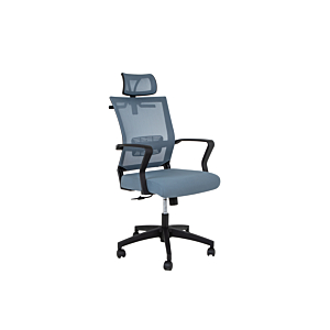 Fauteuil Président VIEW Avec Repose Tête - Gris