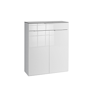 Commode GALAVERNA 2 portes et 1 tiroir Blanc