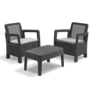 Salon TARIFA BALCONY avec table basse Gris