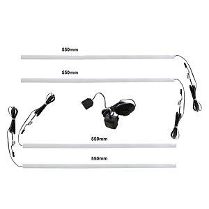 Lumière LED Pour Vitrine LOMBARDO 55cm - Noir Meuble TV unité murale