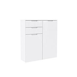 Commode SIENNA 2 portes et 2 tiroirs Blanc