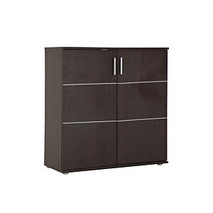 Meuble Multifonction JONAS 2 Portes - Marron Foncé
