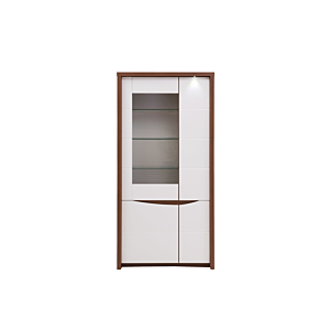 Petite vitrine SAINT TROPEZ avec led - Blanc