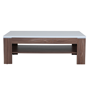 Table basse SAINT TROPEZ Marron et Blanc