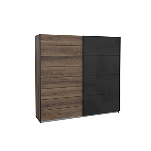 Armoire JAWA - Marron Mat / Noir