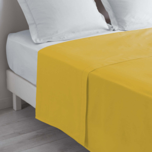 Drap plat MIEL & POINT BOURDON 180 x 290 cm Draps