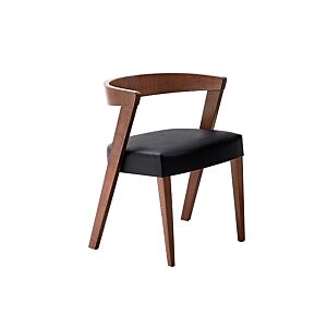 Chaise LUNA - Marron Chaises avec accoudoir