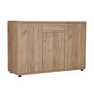 Commode FONTANA 3 portes et 1 tiroir Marron clair
