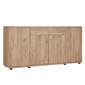 Commode FONTANA 4 portes et 2 tiroirs Marron Clair