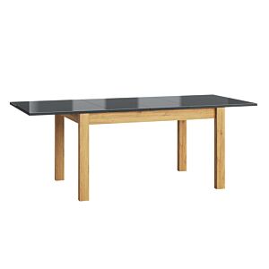 Table à manger extensible KAMA Chêne et Noir