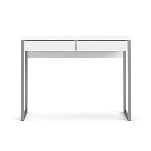 Bureau FUNCTION PLUS 101,6x40x76,5cm + 2 Tiroirs - Blanc
