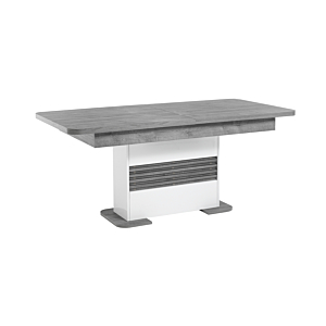Table à manger extensible VERTIGO - Chêne gris et blanc Tables à manger extensible