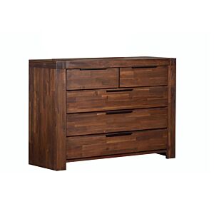 Double Commode ASTON 3 Et 2 Tiroirs - Caramel