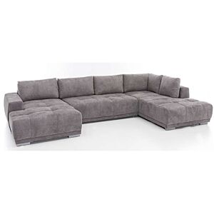Canapé BOLERO Panoramique - Gris foncé Soldes été
