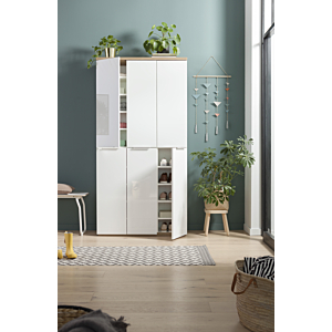 Meuble Multifonction MUNDI 6 portes Blanc