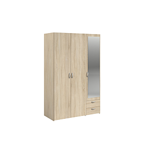 Armoire DAILY 3 Portes 2 Tiroirs - Sonoma