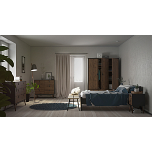 Set 2 tiroirs lit NAIARY - Noir MAT