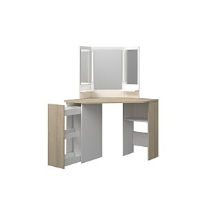 Coiffeuse CHIC - Chêne / Blanc