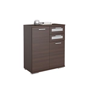 Commode SOLIDO 2 portes et 2 tiroirs Marron