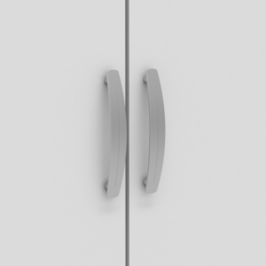 Armoire NANO 3 étagères Et Penderie - Blanc